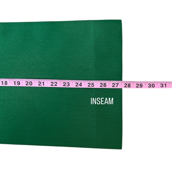 GUCCI 🍏 Green Trousers Pants High Waist Rise Cropped Kick Flare 36 0 XS - Picture 14 of 16